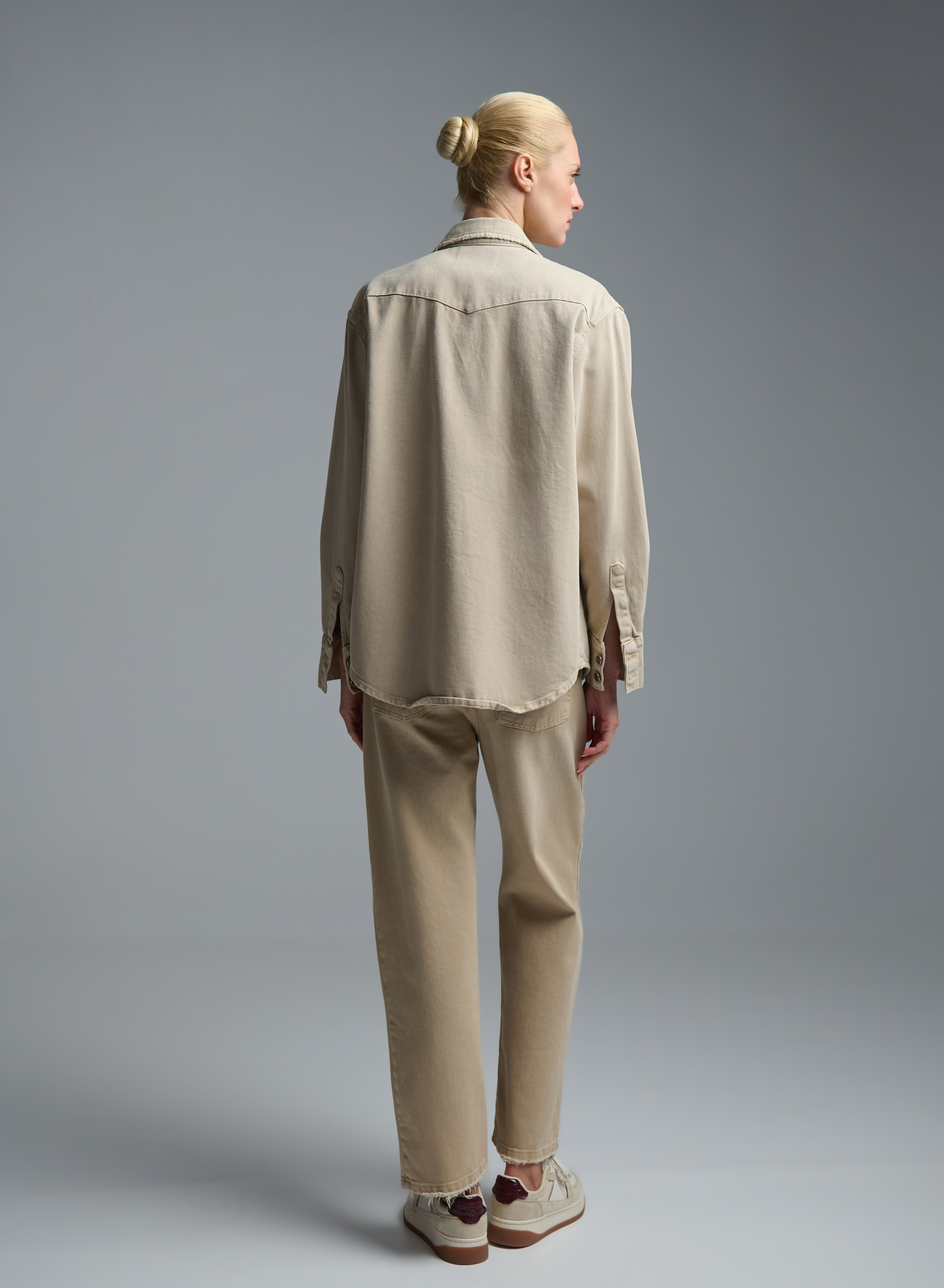 Beige denim Jacket Tensione Inn - 6