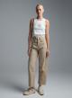 Beige denim barrel Trousers Tensione Inn - 0
