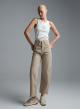 Beige denim barrel Trousers Tensione Inn - 3