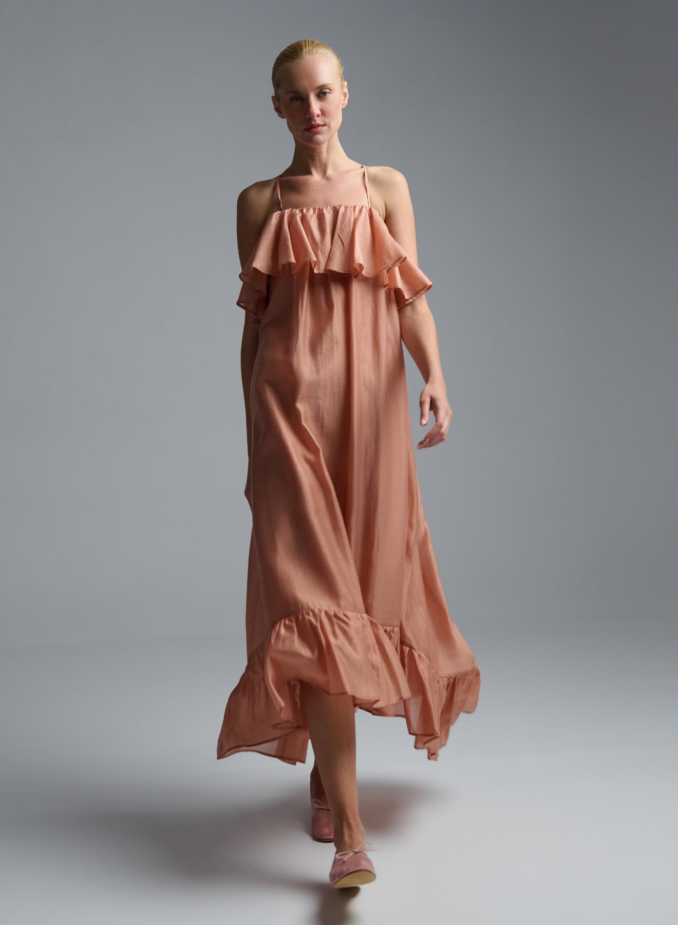  Powder Dress with straps and with ruffles "AURA" Devotion Twins - 2