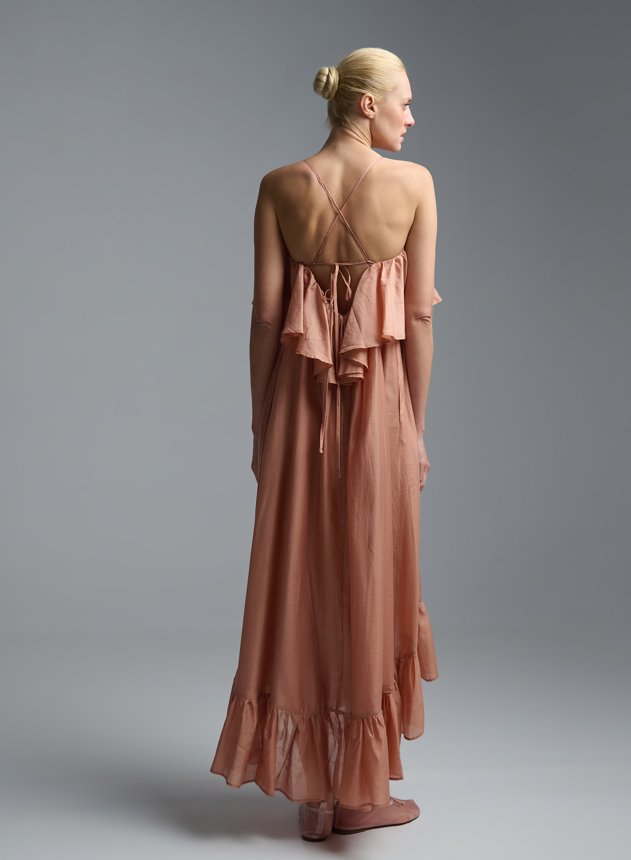  Powder Dress with straps and with ruffles "AURA" Devotion Twins - 4