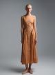 Nude sleeveless popline Dress with opern back "DAWN" Devotion Twins - 1
