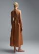 Nude sleeveless popline Dress with opern back "DAWN" Devotion Twins - 4