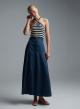 Ecru-Blue Top with stripes Vicolo - 1