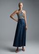 Ecru-Blue Top with stripes Vicolo - 0