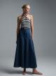 Ecru-Blue Top with stripes Vicolo - 4