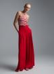 White-Red Top with stripes Vicolo - 1