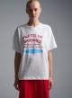 White cotton T-Shirt with print sardines Vicolo - 4