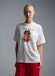 White printed cotton T-Shirt with rhinestones Vicolo - 2