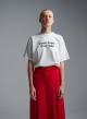White cotton T-Shirt with embroidered logo Vicolo - 1