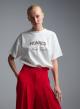 White cotton T-Shirt with print Monaco Vicolo - 3