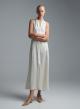 Ecru sleeveless Dress with front buttons closure Emme Marella - 2