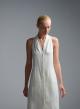 Ecru sleeveless Dress with front buttons closure Emme Marella - 4