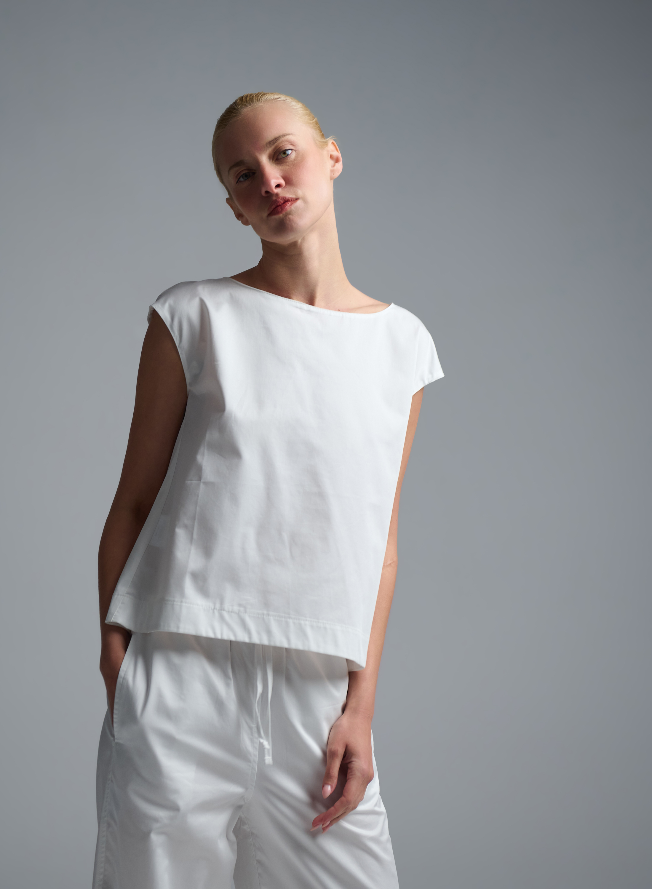 White popline Blouse "DREAM" Devotion Twins - 0
