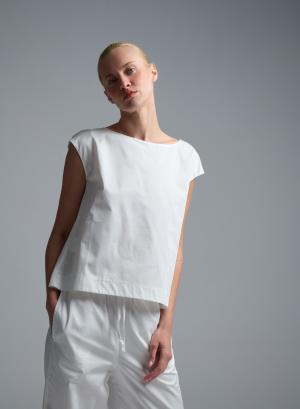 White popline Blouse "DREAM" Devotion Twins - 61442