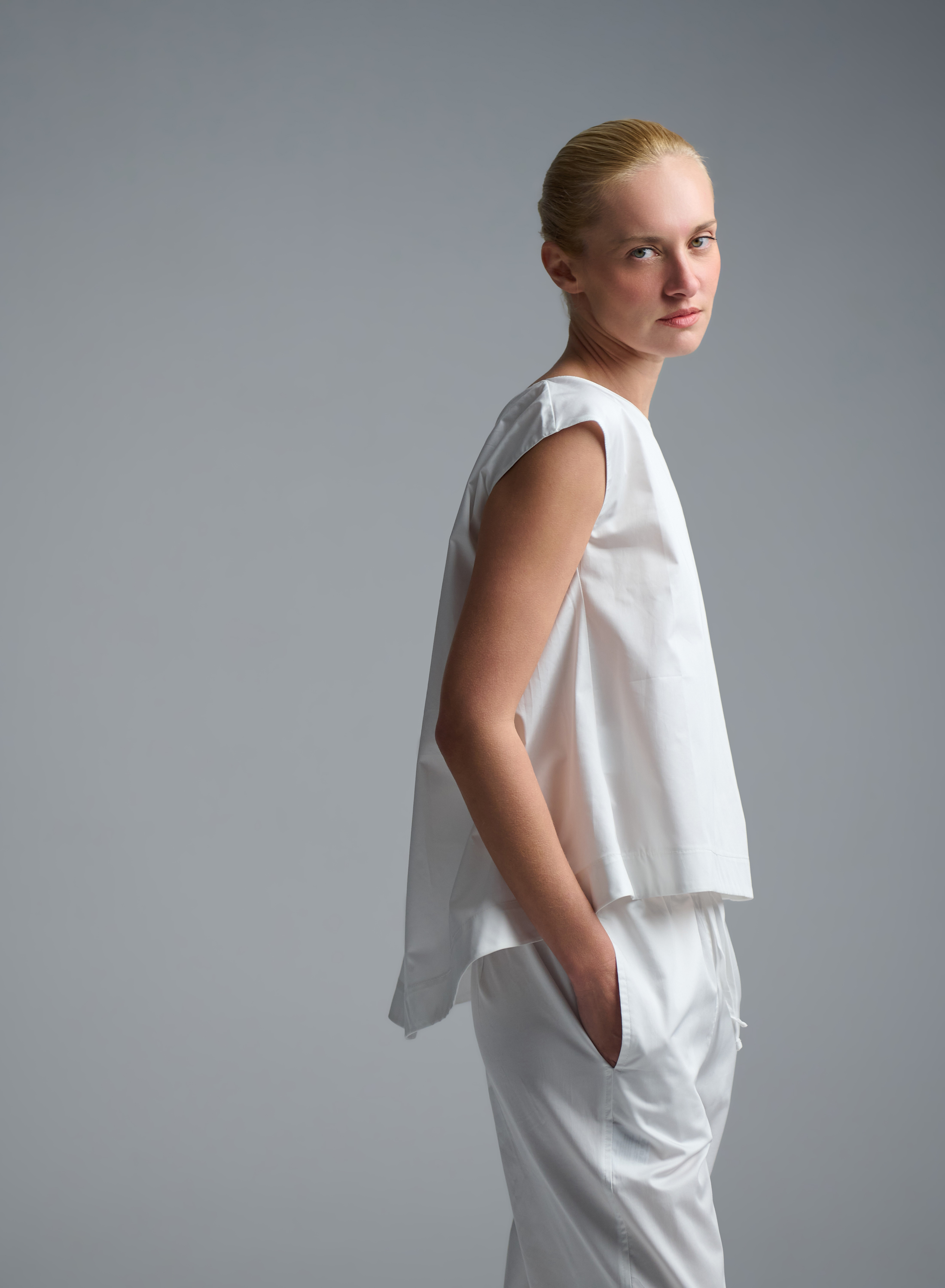 White popline Blouse "DREAM" Devotion Twins - 1