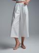 White popline cropped Pants with elasticated waistband  "RADIANCE" Devotion Twins - 3