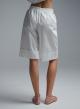 White popline Bermuda Shorts with elasticated rear waistband "MOON" Devotion Twins - 4