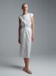 White popline Skirt with drawstring elasticated waistmand  "EVA" Devotion Twins - 0
