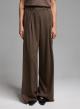 Taupe wide legs Trousers with pleats Emme Marella - 2