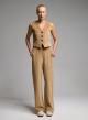 Camel three buttoned corduroy Vest Emme Marella - 2