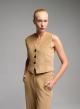 Camel three buttoned corduroy Vest Emme Marella - 3