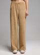 Camel straight fit corduroy Trousers Emme Marella-6