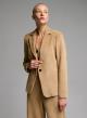 Camel single buttoned corduroy Jacket Emme Marella - 0