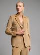 Camel single buttoned corduroy Jacket Emme Marella - 3