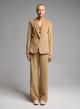 Camel straight fit corduroy Trousers Emme Marella - 0