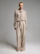 Beige wide legs Trousers with pleats Emme Marella - 0