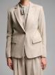 Beiges single buttoned Jacket Emme Marella - 2