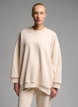 Cream loose fit Sweatshirt Vicolo - 66024