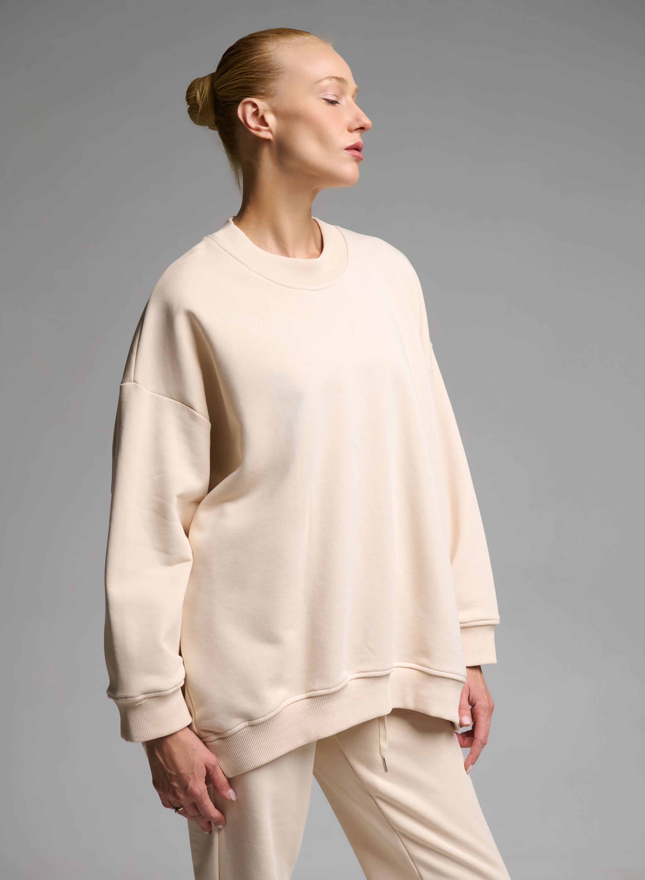 Cream loose fit Sweatshirt Vicolo - 1