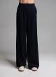 Navy Blue wide legs Παντελόνι με πιέτες Emme Marella - 2