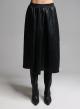 Black eco leather Skirt with elasticated waistband Vicolo - 3