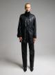 Black eco leather Jacket with drawstring MY STAR - 1