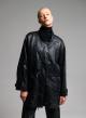 Black eco leather Jacket with drawstring MY STAR - 2