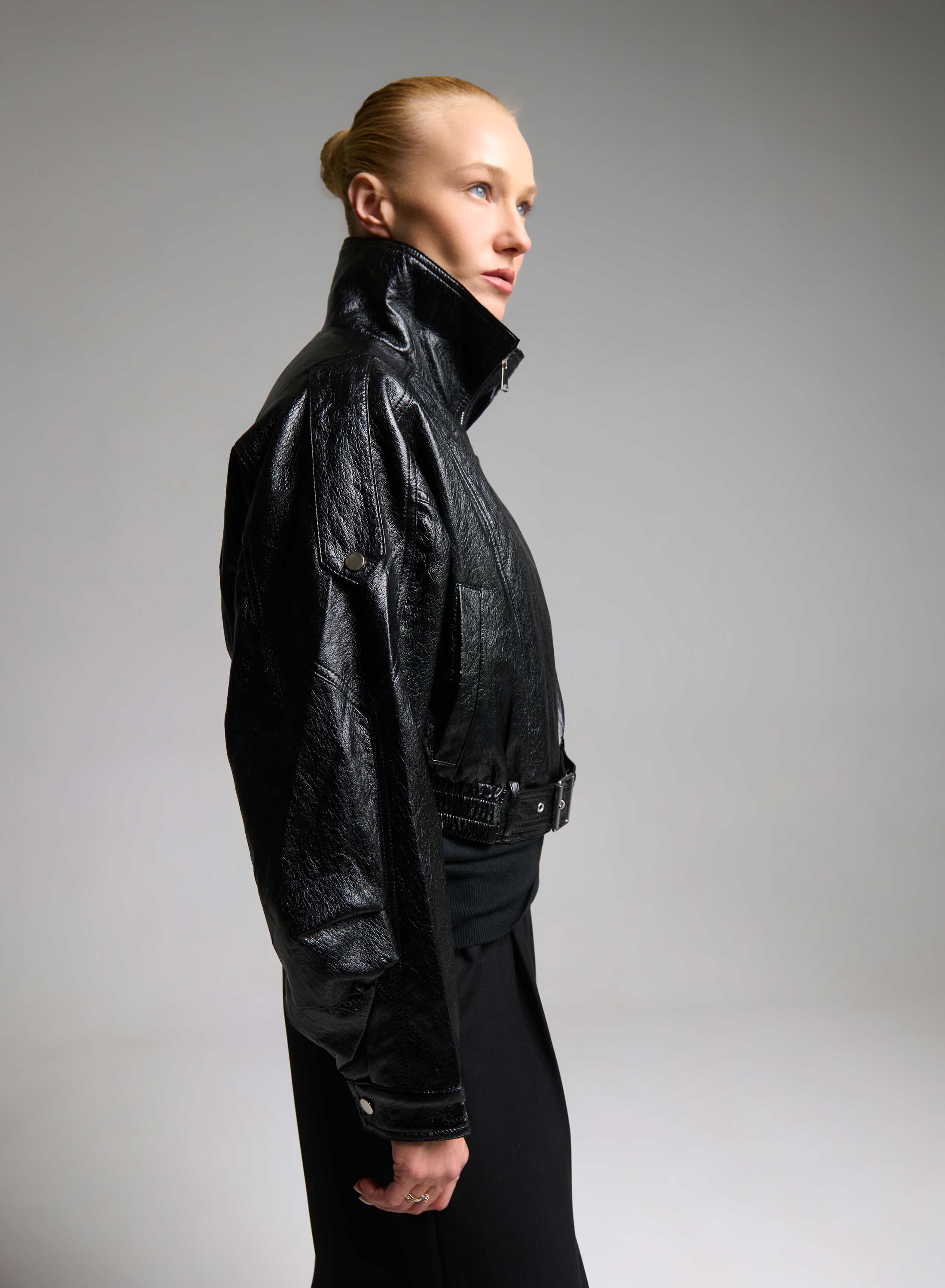 Black eco leather Jacket WLC - 5