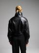 Black eco leather Jacket WLC-8