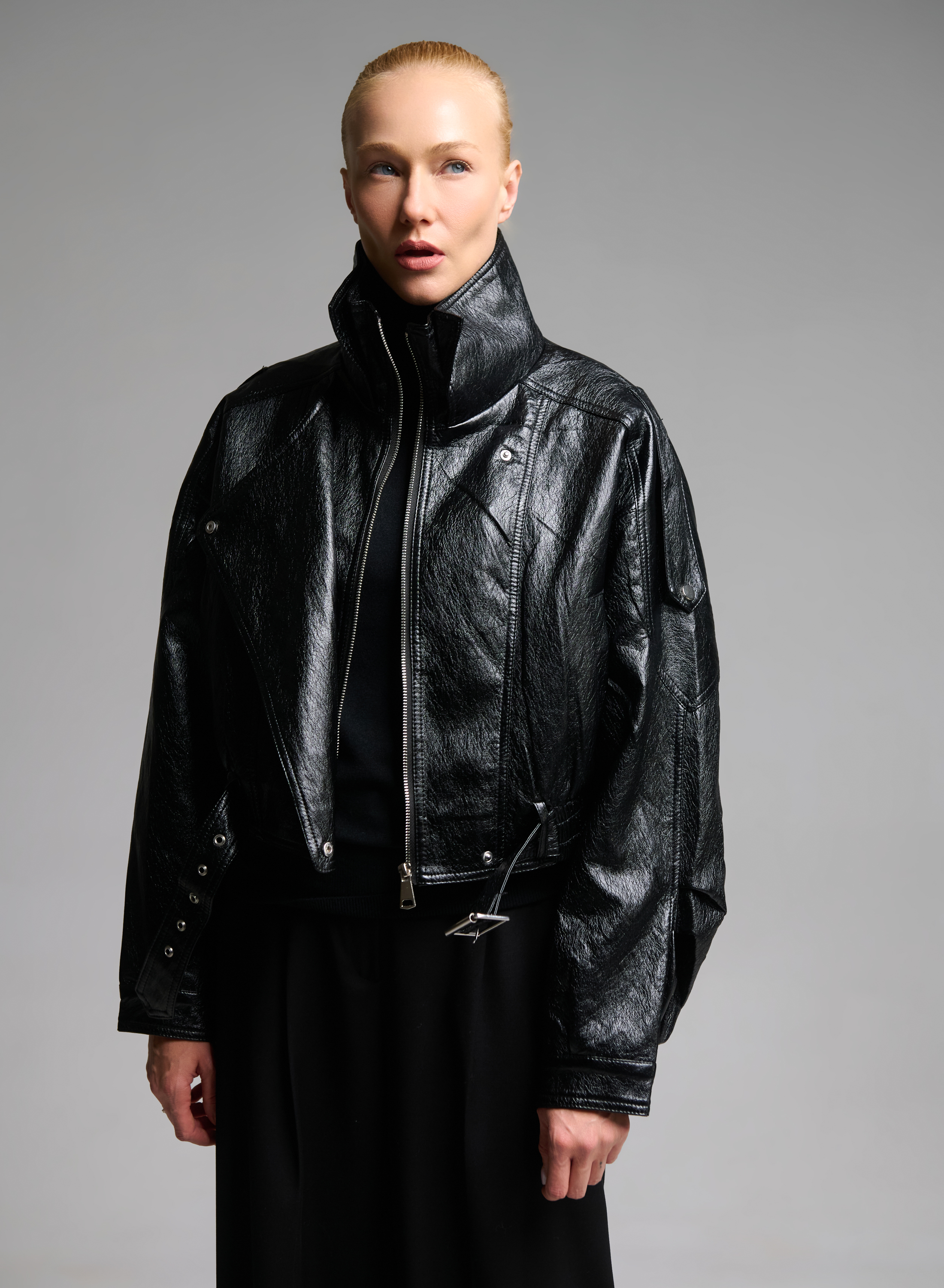 Black eco leather Jacket WLC - 7