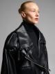 Black eco leather biker Jacket WLC - 3