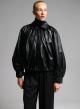 Black eco leather bomber Jacket WLC - 2