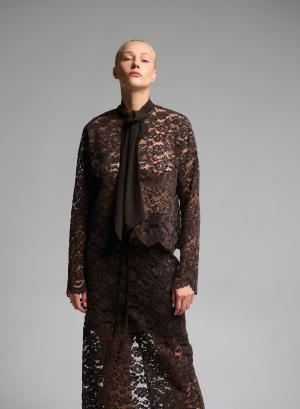 Chocolate lace Shirt "ELYSSE" Devotion Twins - 66648