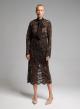 Chocolate lace Skirt with elasticated waistband with drawstring "AMBRELLE" Devotion Twins - 3