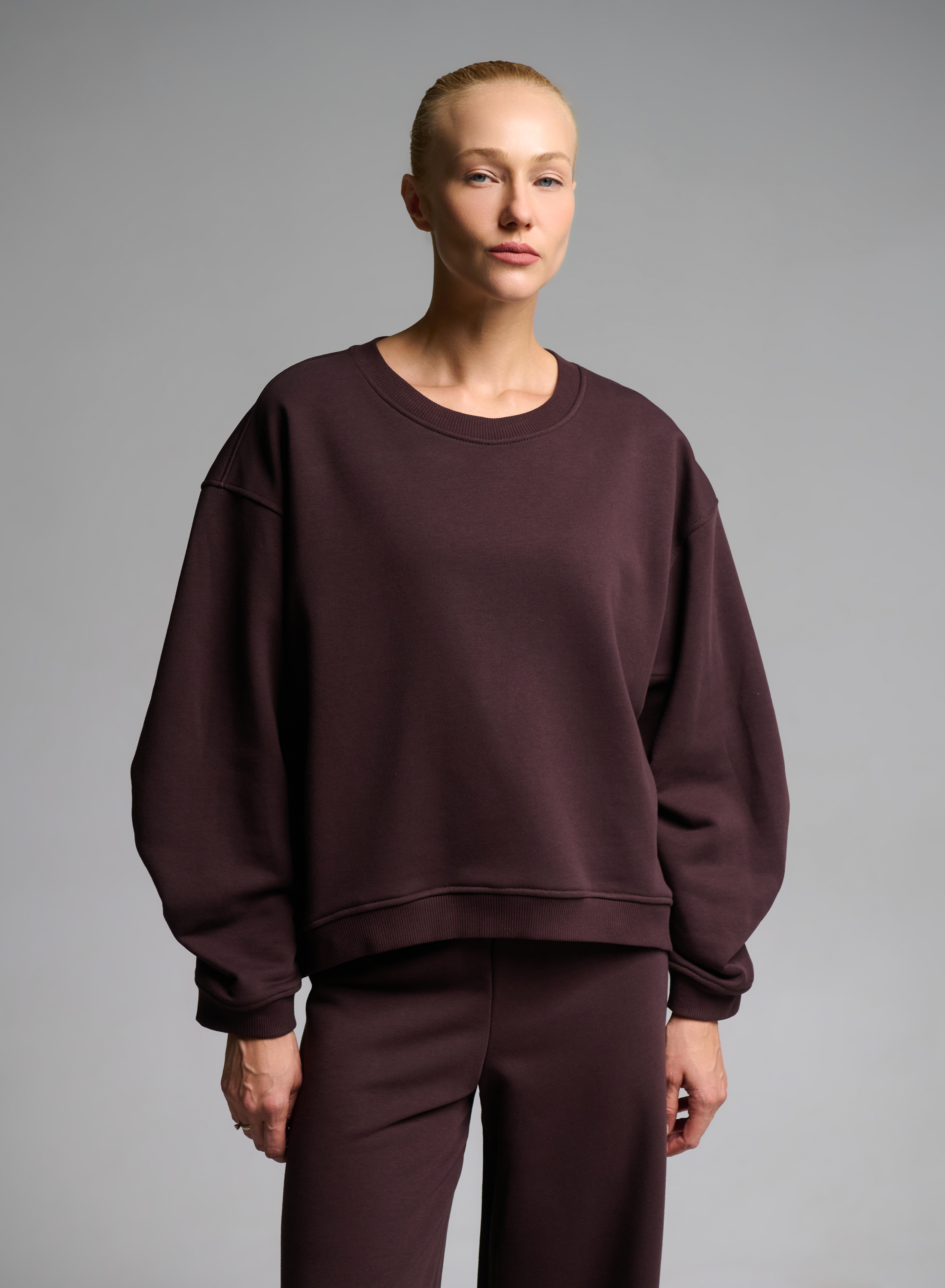 Chocolate loose fit Sweatshirt Vicolo - 0