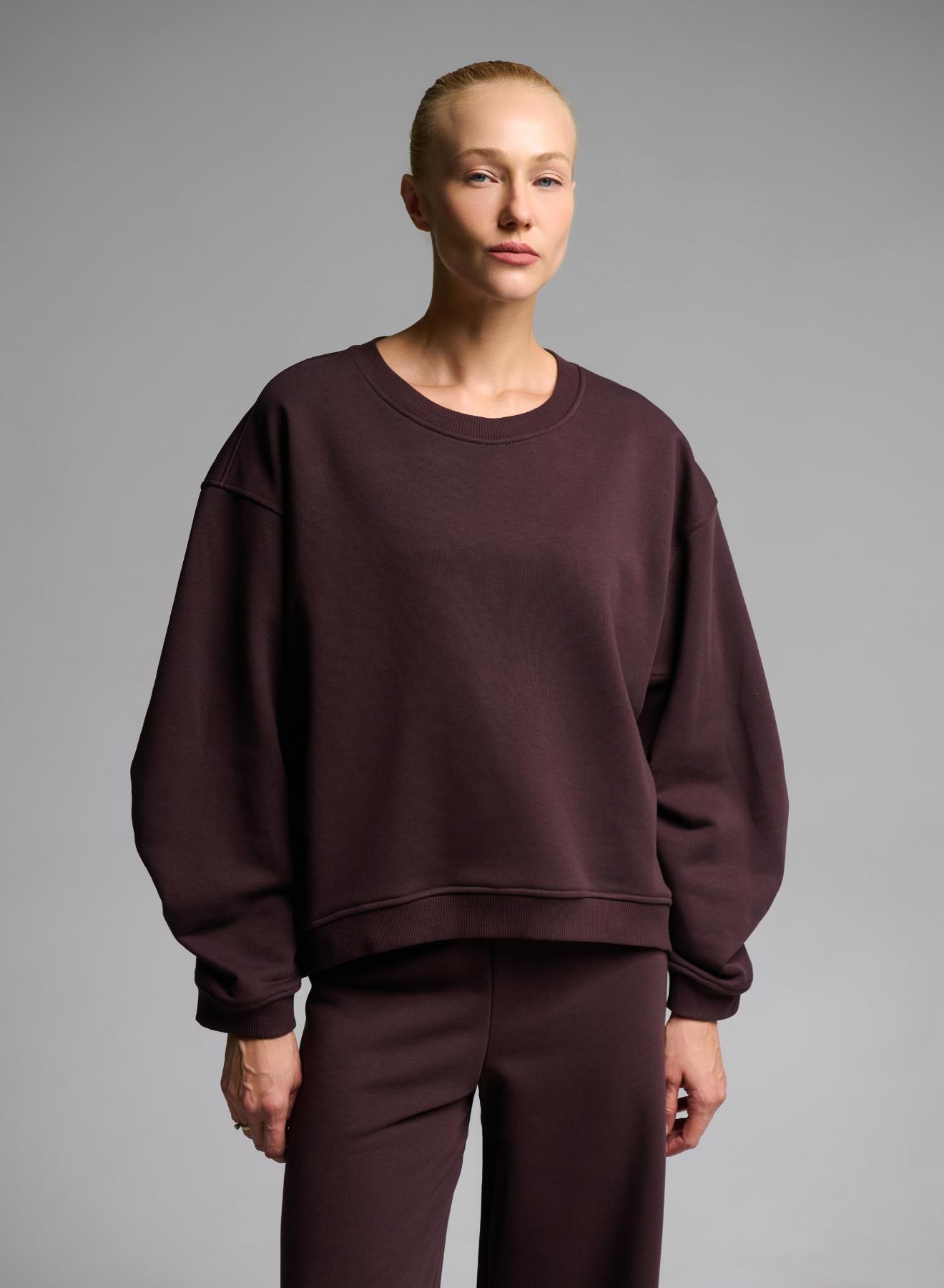 Chocolate loose fit Sweatshirt Vicolo - 1