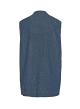 Dark Blue long Denim Vest with pockets Milla - 1
