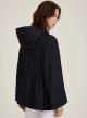 Navy Blue raicoat Jacket with hood Emme Marella - 1