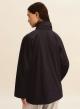 Navy Blue water-repellent gabardine Raincoat Emme Marella - 2